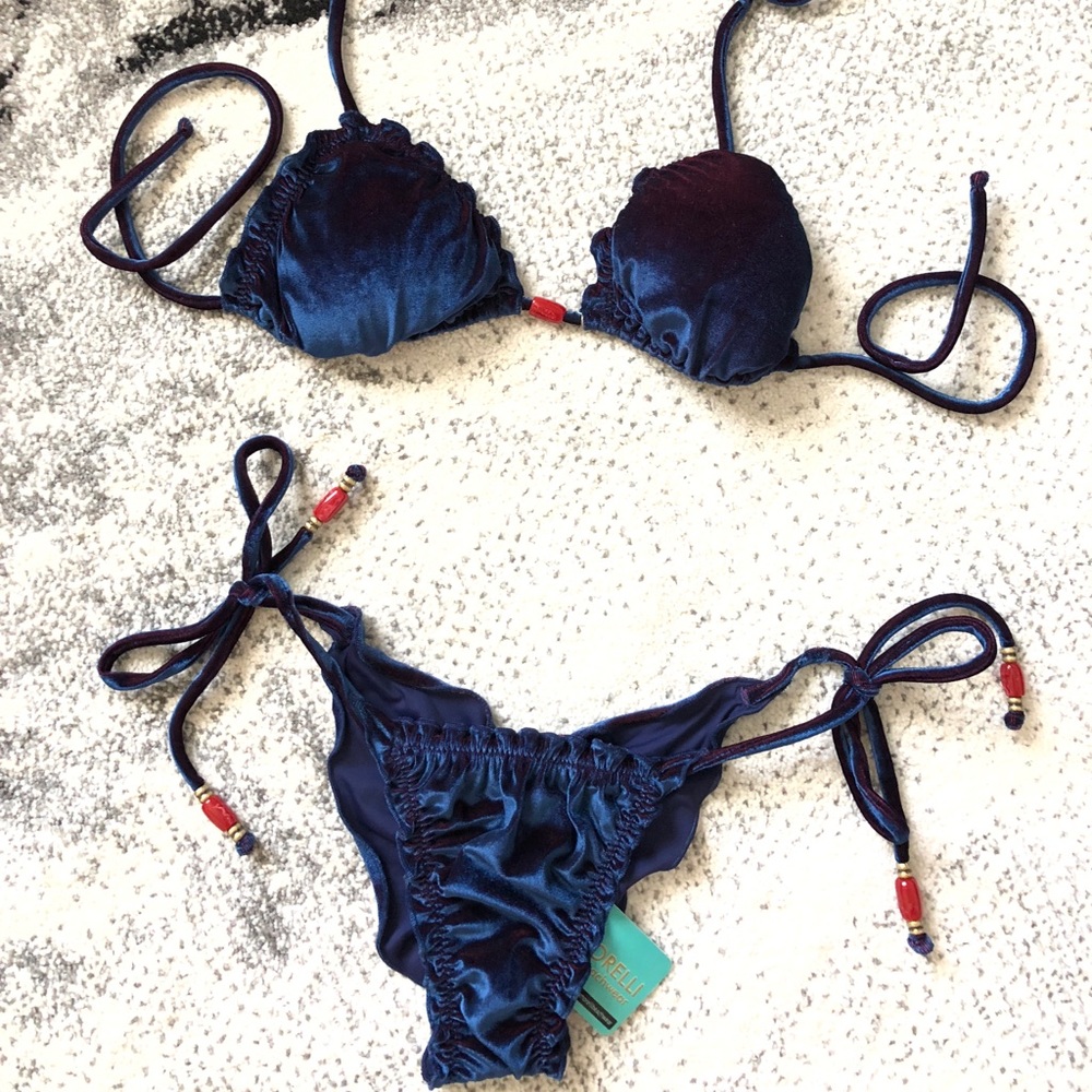 ✅SOLD✅Blue Velvet Brazilian bikini - NWWT New - Picture 3 of 7